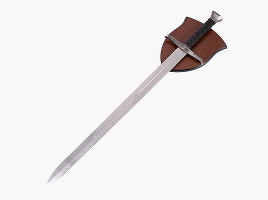 Templer Schwert mit Wandhalterung und Gravuren