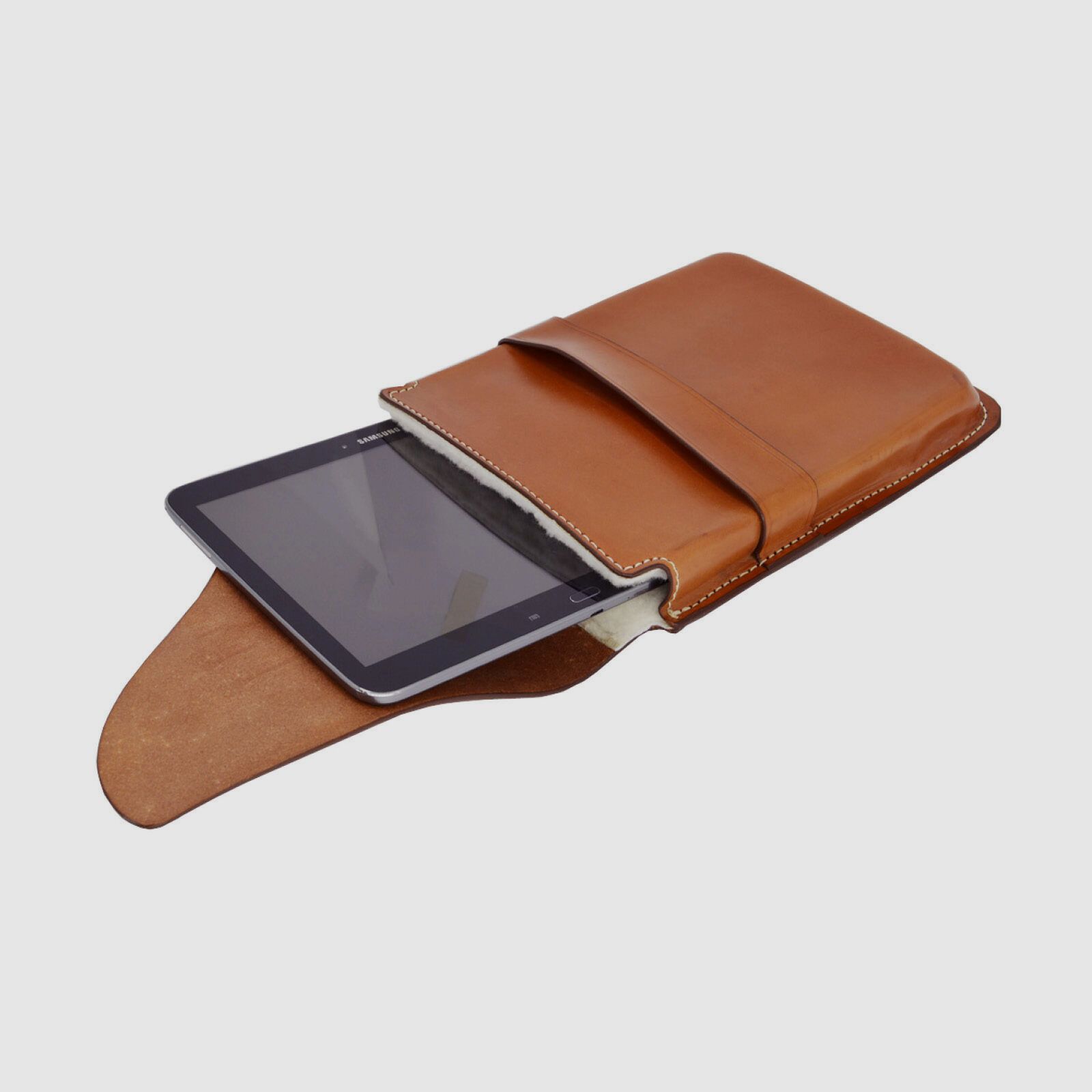 Triple K Tablettasche m/Trageriemen braun