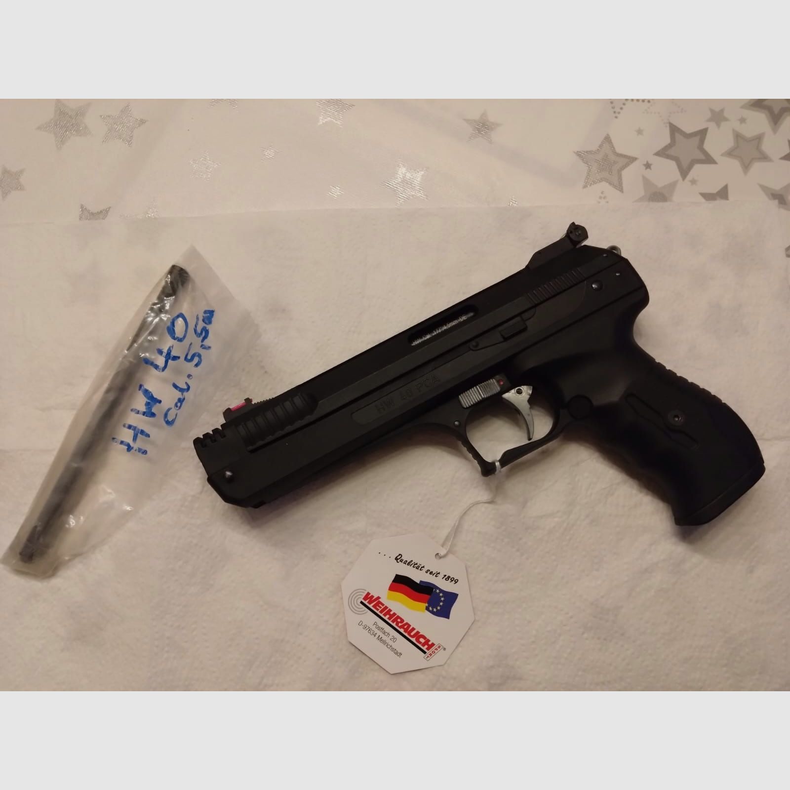 HW40 4,5mm neuwertig mit Wechsellauf 5,5mm jungfräulich