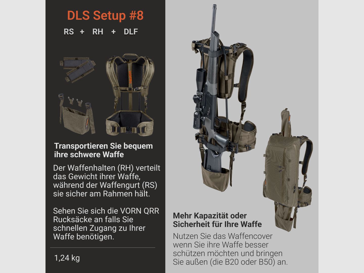 Vorn DLS Waffentrage-System für schwere Waffen DLF + RS + RH, Bild 3 von 11