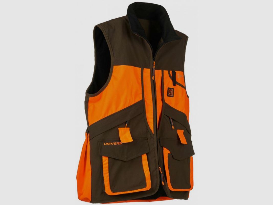 Gilet Univers groen en oranje hoge zichtbaarheid model Tortora art. 93244 392, afbeelding 3 van 5