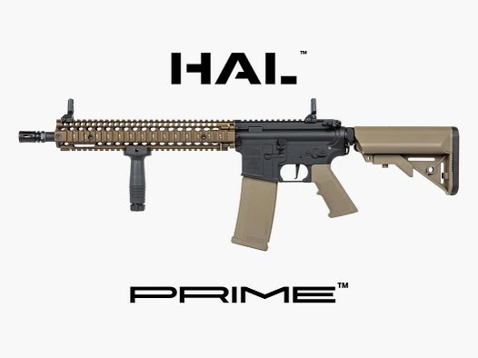 Daniel Defense® M4A1 Sopmod Block II SA-P26 PRIME S-AEG mit HAL E.T.U, Dark Matter 27K Brushless Motor und Speedgears (CB)