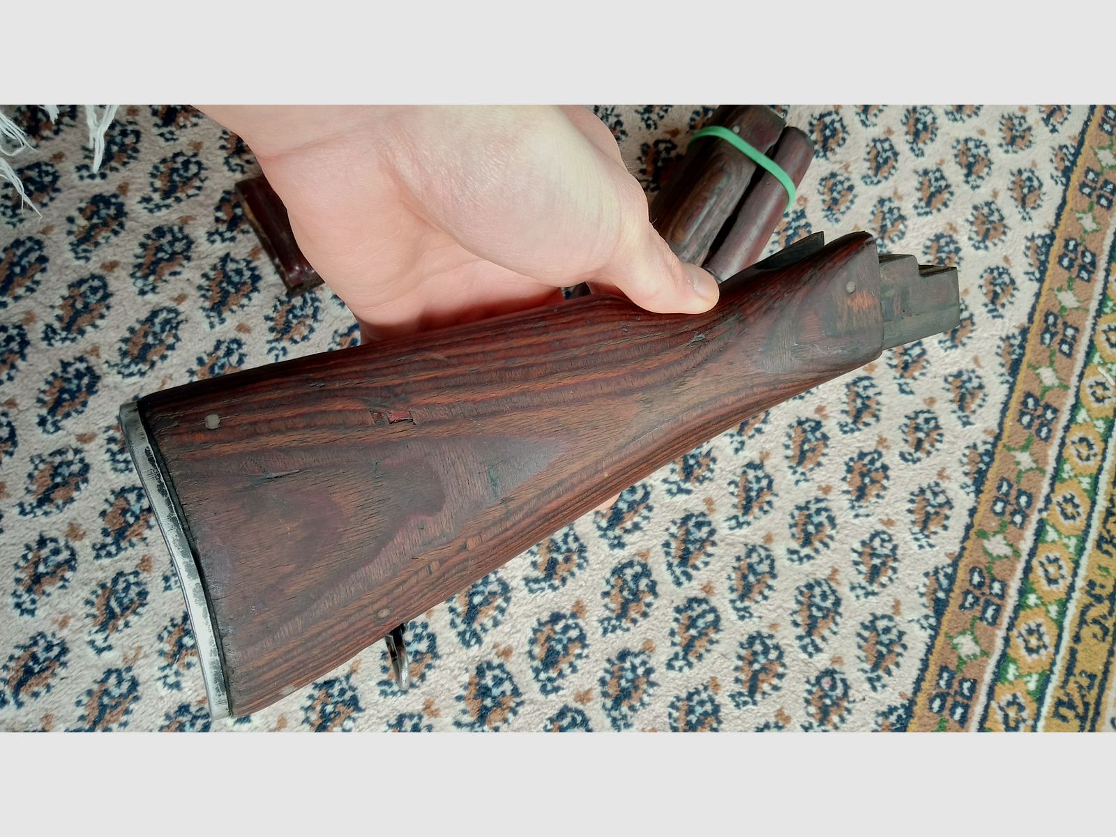 Komplettes Holz Laminat Festschaft Set inkl. Bakelit Griff, Schaft und Handschutz /  AKM und AK74