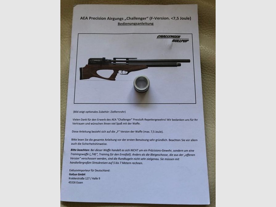 AEA Challenger Bullpup Exportkit 