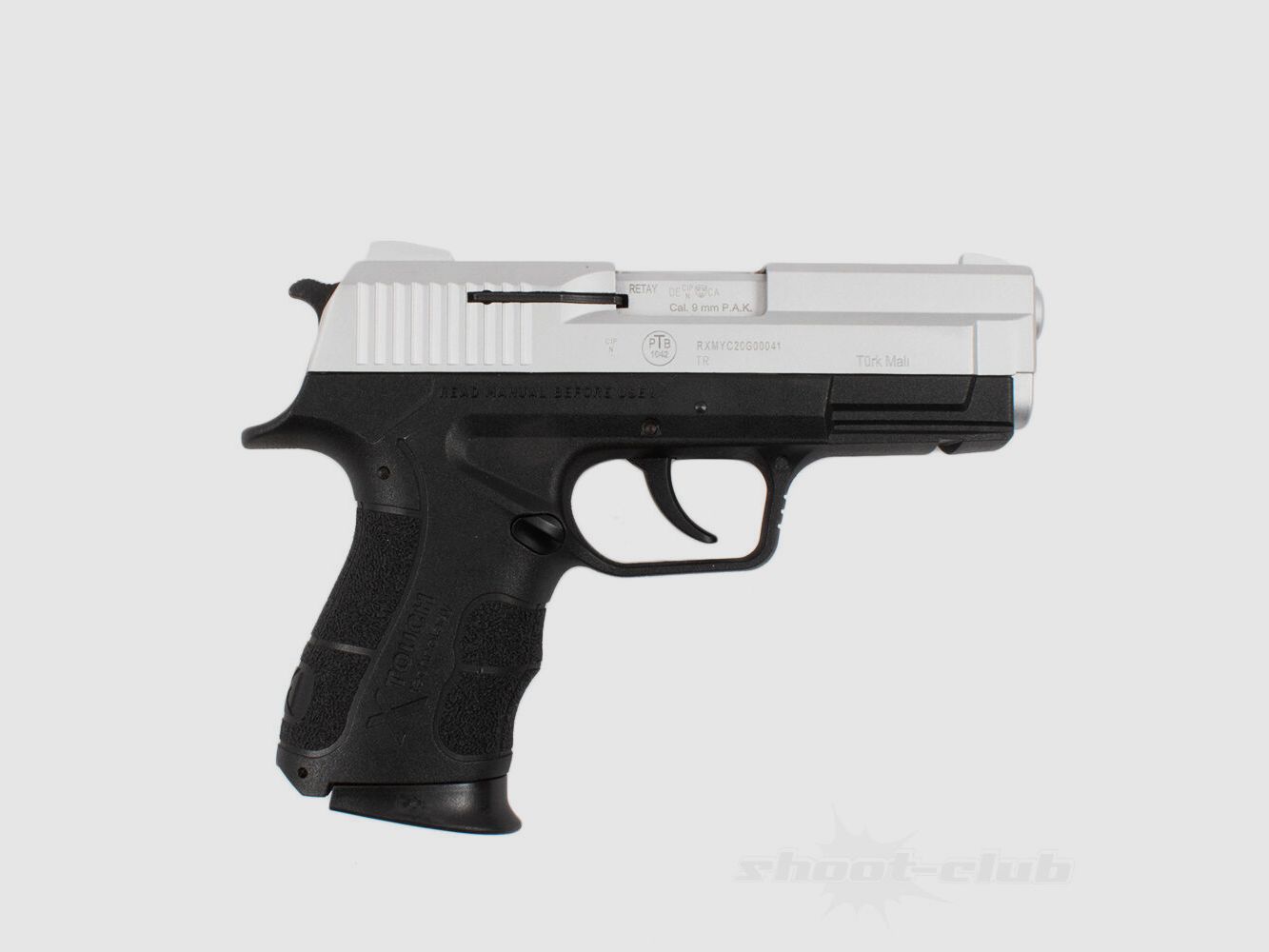 Retay X-Treme 9mm P.A.K. Nickel Blank Cartridges 9mm+Oil-Pen