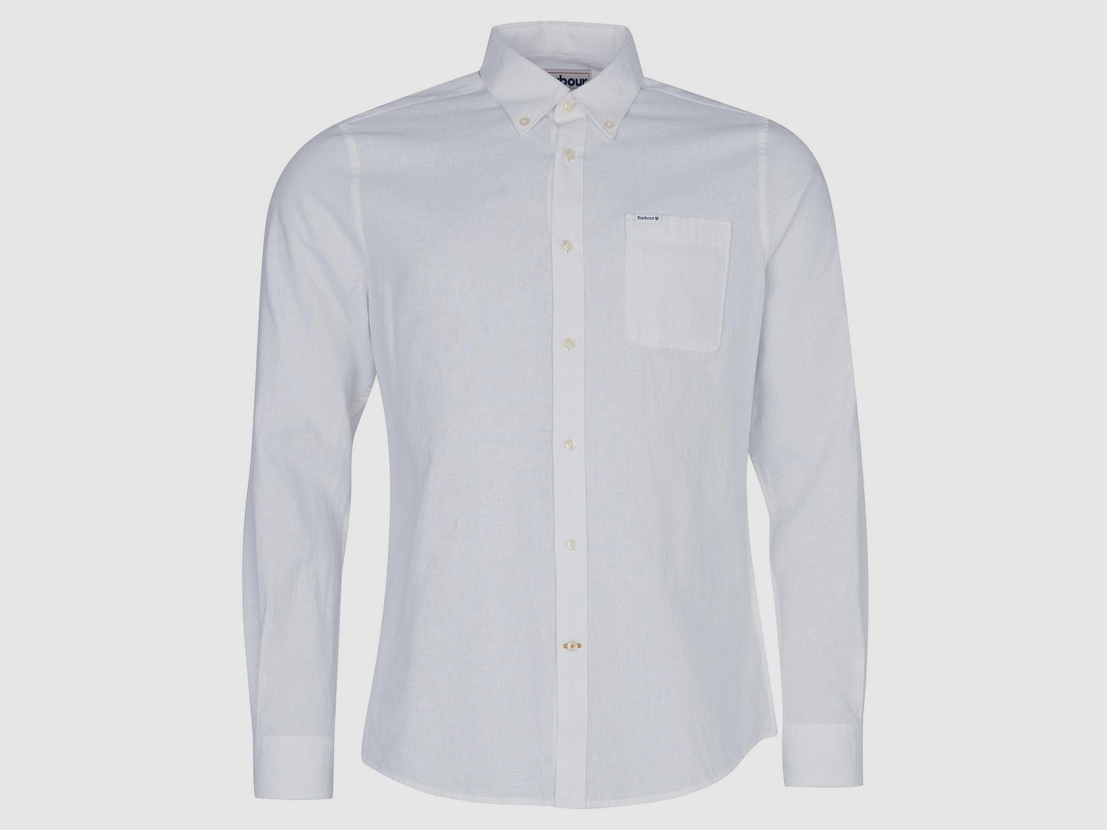 Barbour Nelson Tailored Hemd Weiß Herren