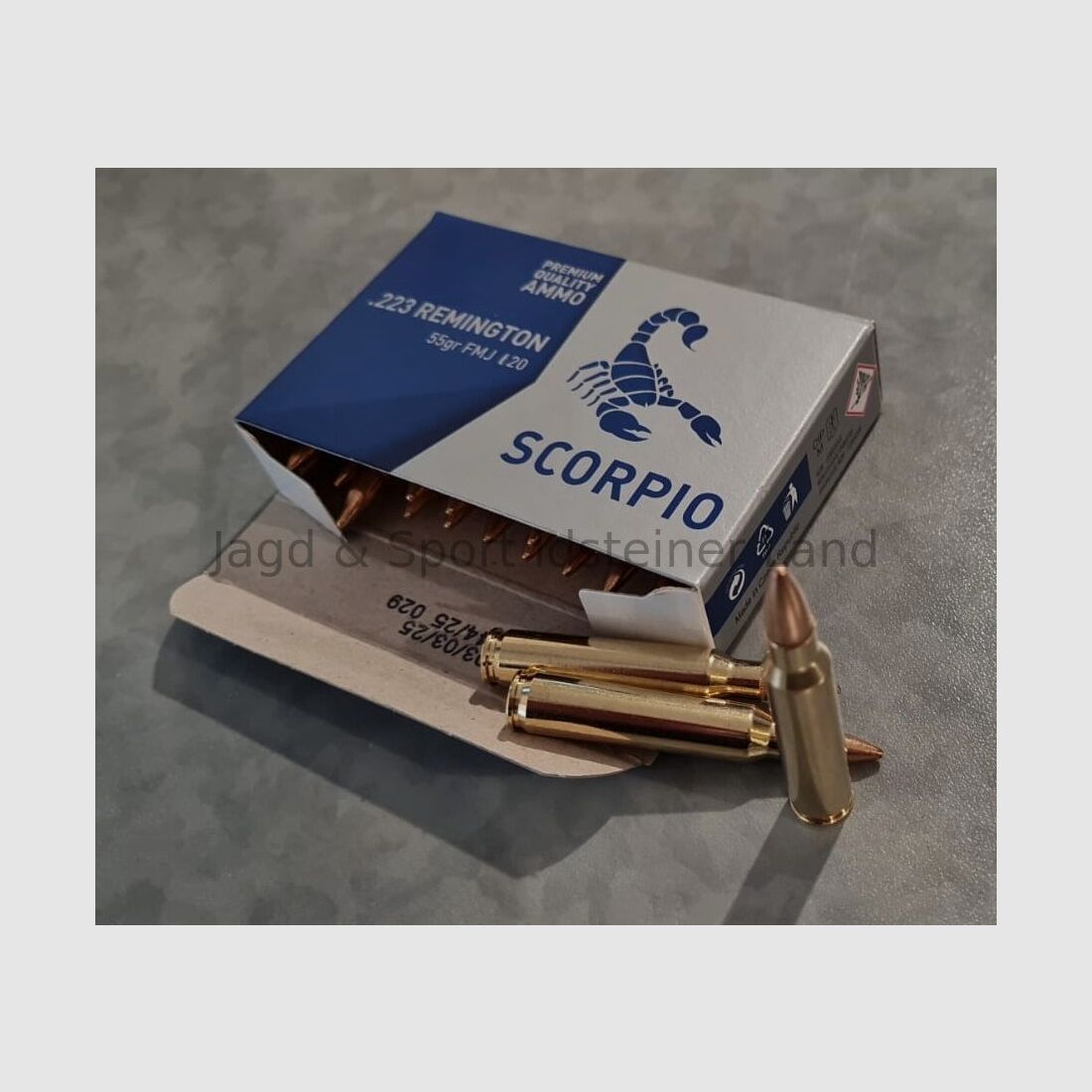 STV Scorpio FMJ, 55grs, 20 Patronen pro Packung