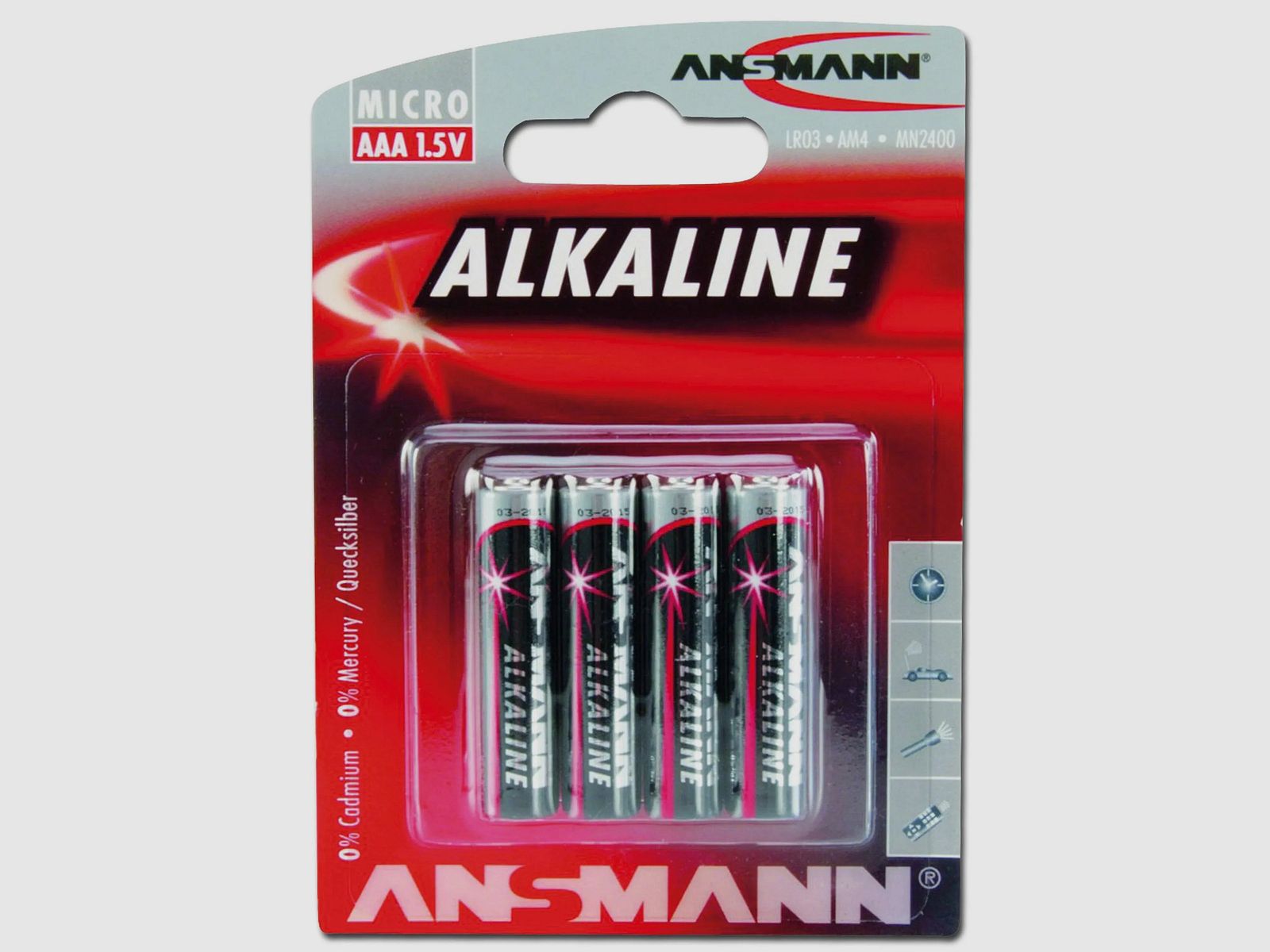 Ansmann Batterie Micro AAA Red-Line 4er-Pack