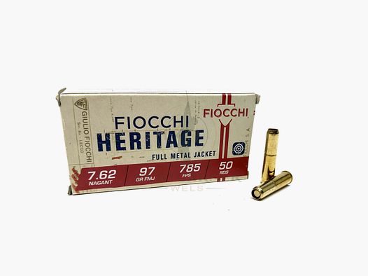 Fiocchi 7,62 Nagant FMJ 6,4g