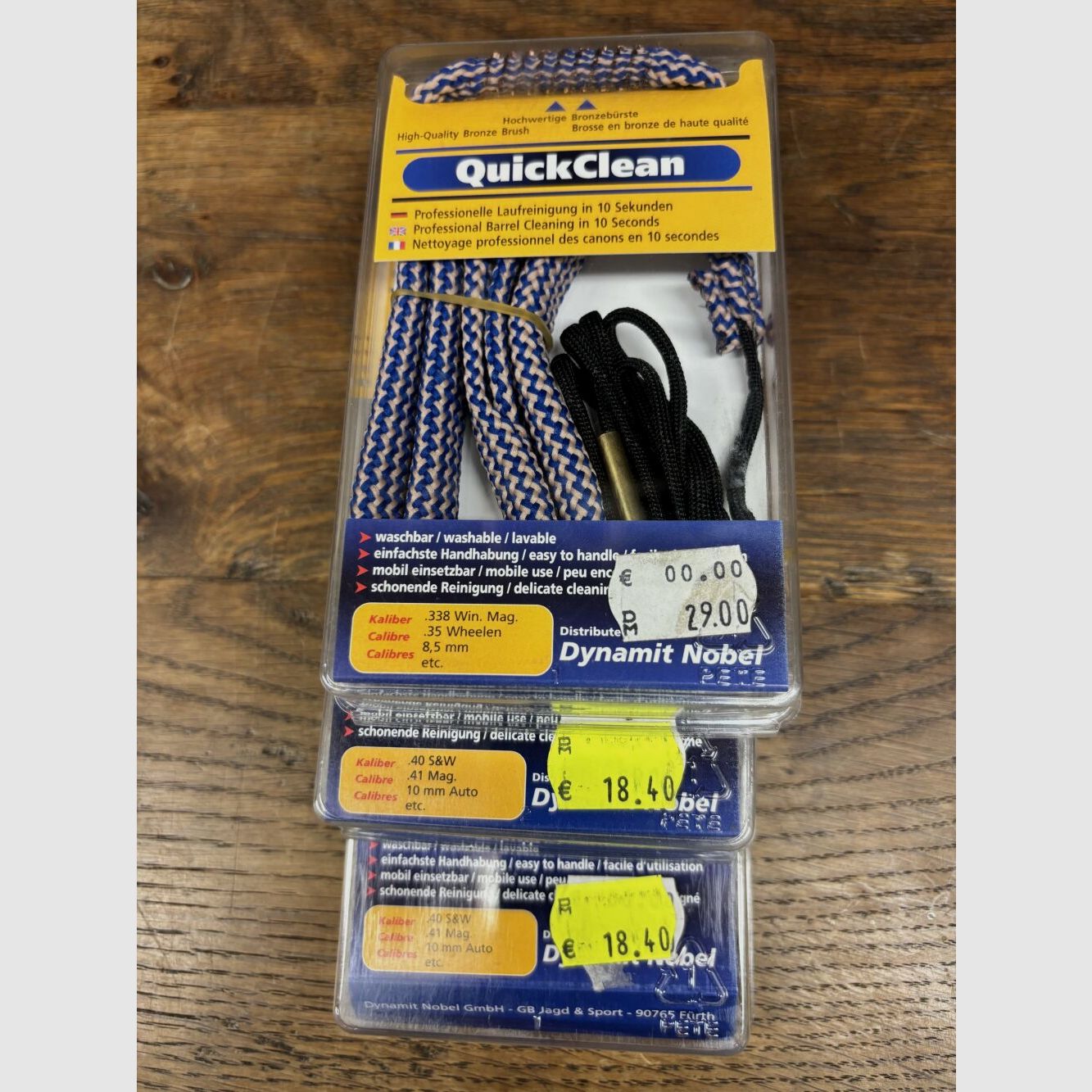 Bore Snake 8mm,.45,.40 S&W,.338 Win.Mag.