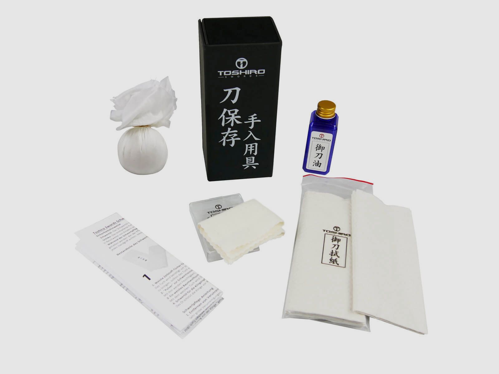 Blade care set with instructions Toshiro Swords