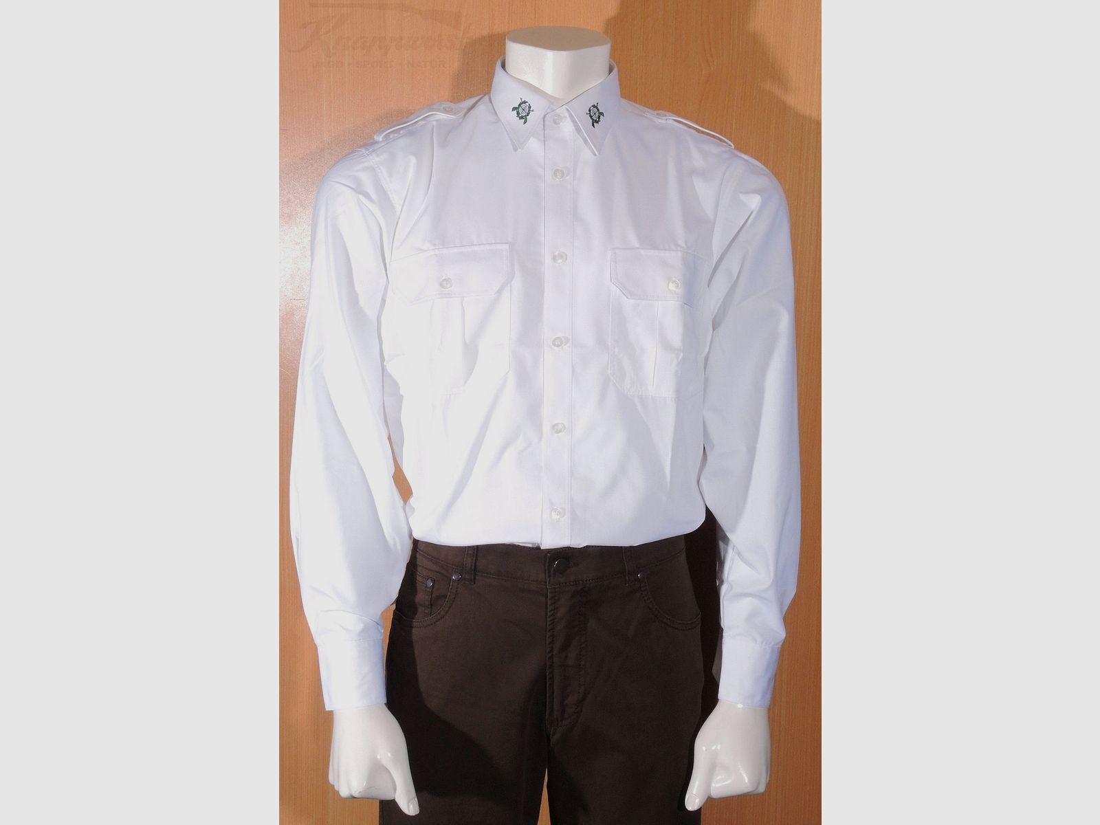 Schützenhemd mit Motiv weiß