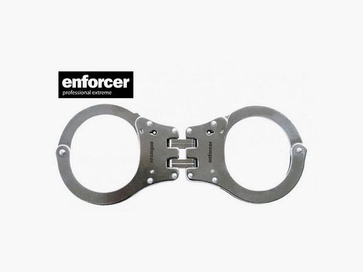 ENFORCER HANDSCHELLEN AUS EDELSTAHL - MIT SICHERUNG