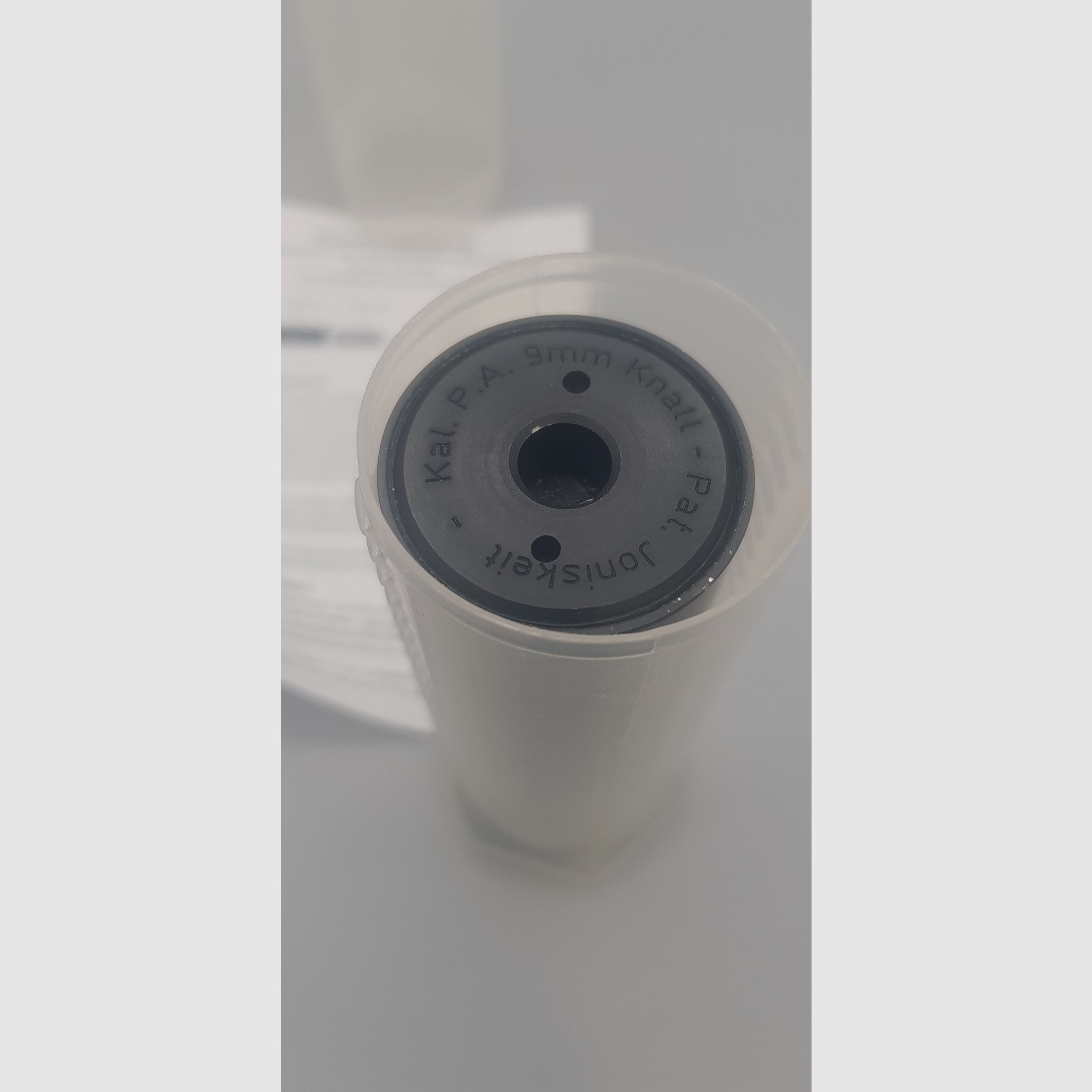 Collector's item Joniskeit Röhm safety compensator silencer blank firing SRS pyrotechnic cup PAK 9mm bang RK