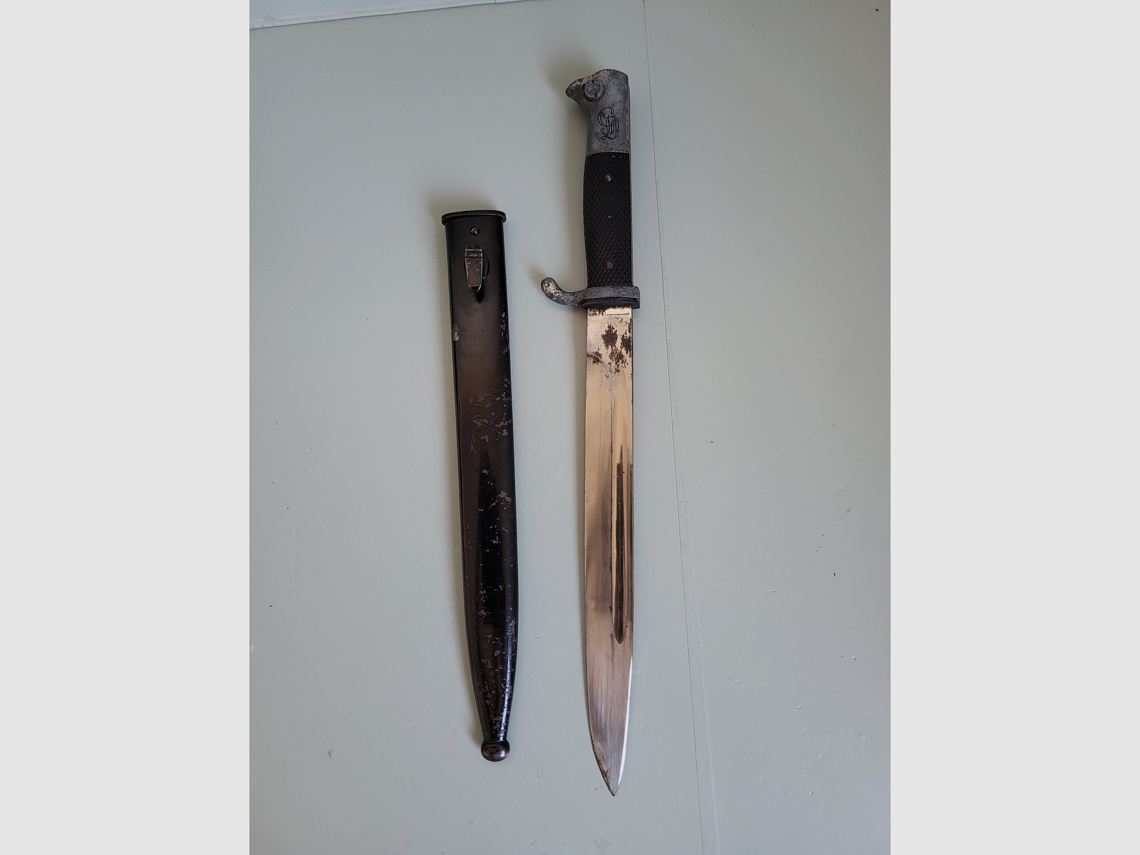 2 WK - WW 2 Puma bayonet - Long side rifle K98 bayonet - Original