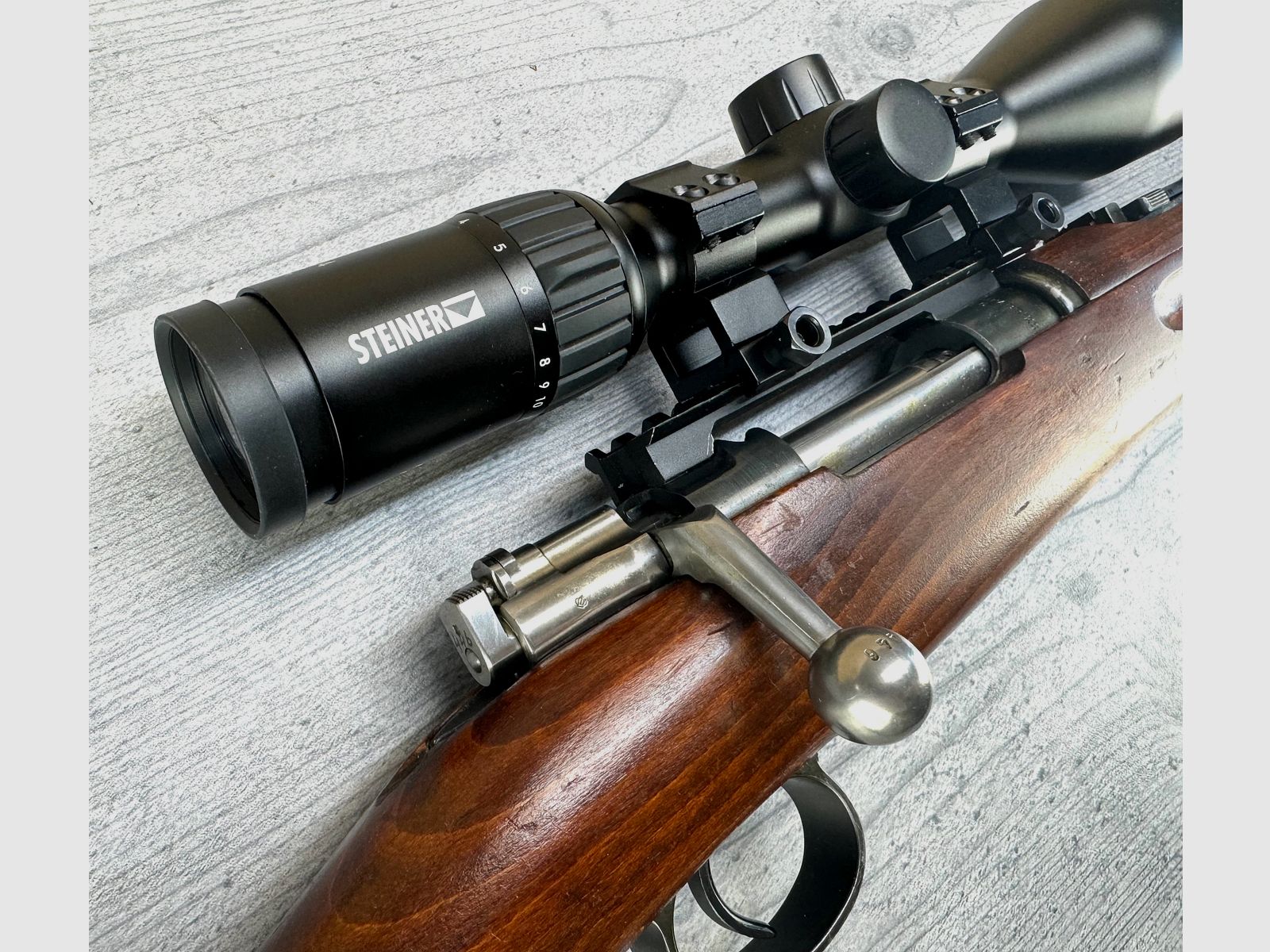 Carl Gustaf/ Husqvarna M/38 6,5x55mm mit Picatinny + Steiner Ranger 4