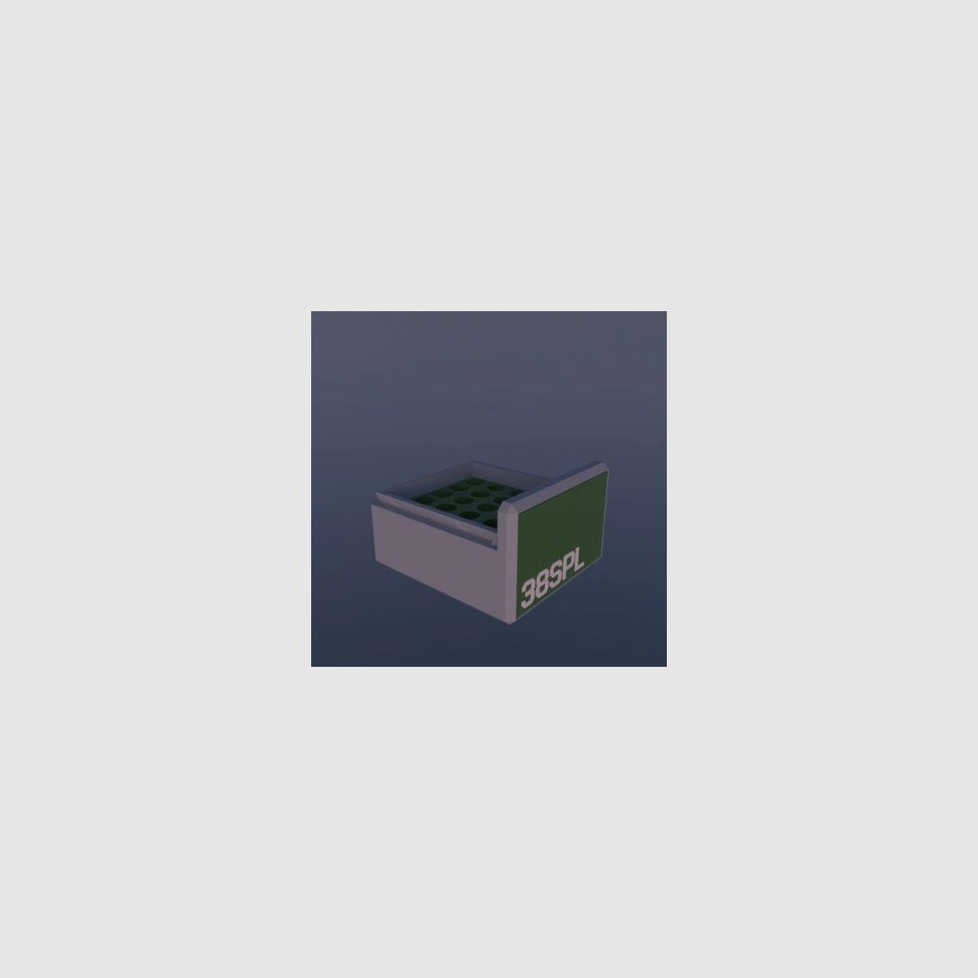 Filamelt Munitionsbox / .38 Special / ‘Schiebedeckel’ / Patronenbox, Ammo Box