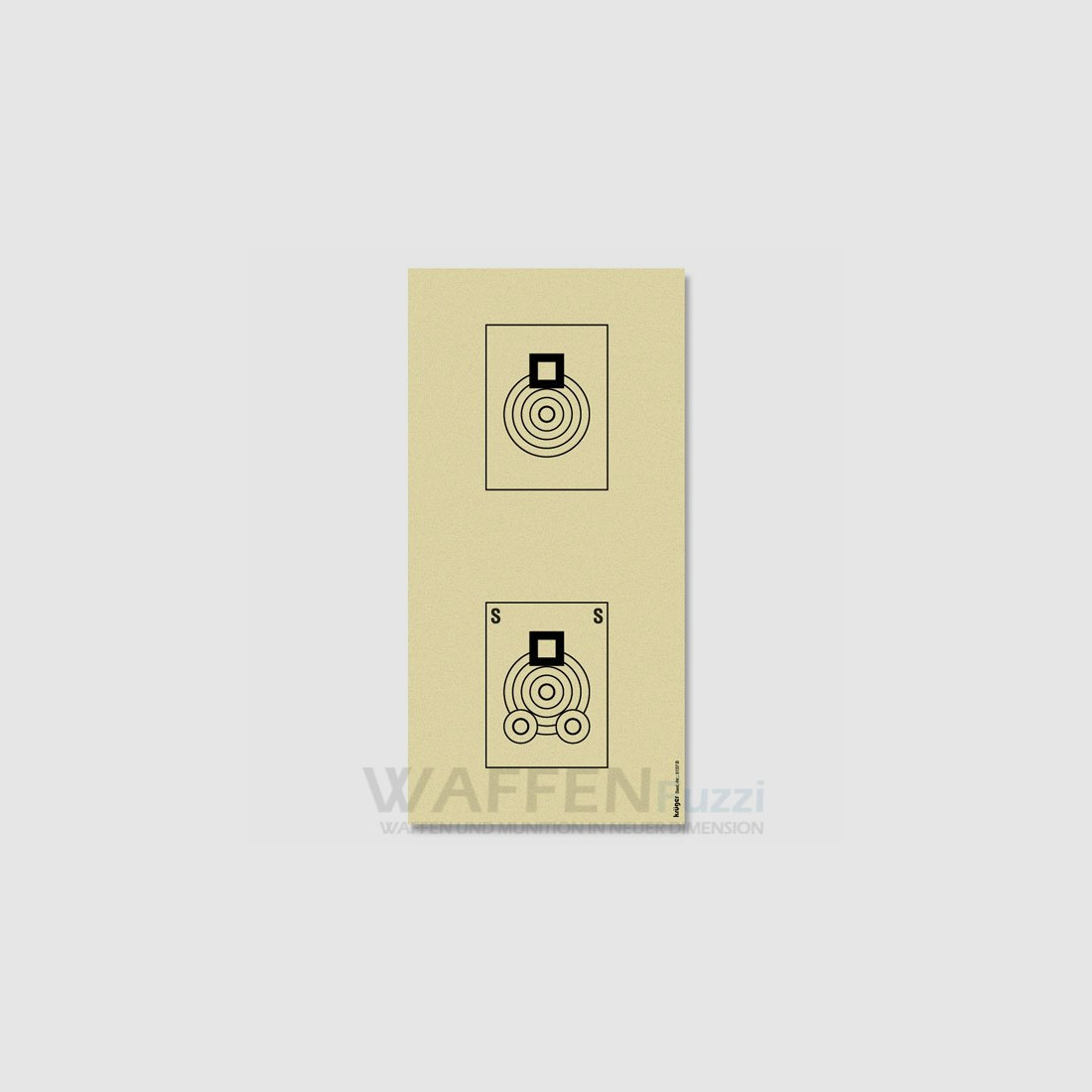 Target Benchrest 100 metri 20,2 x 40,4 cm 100 pz.