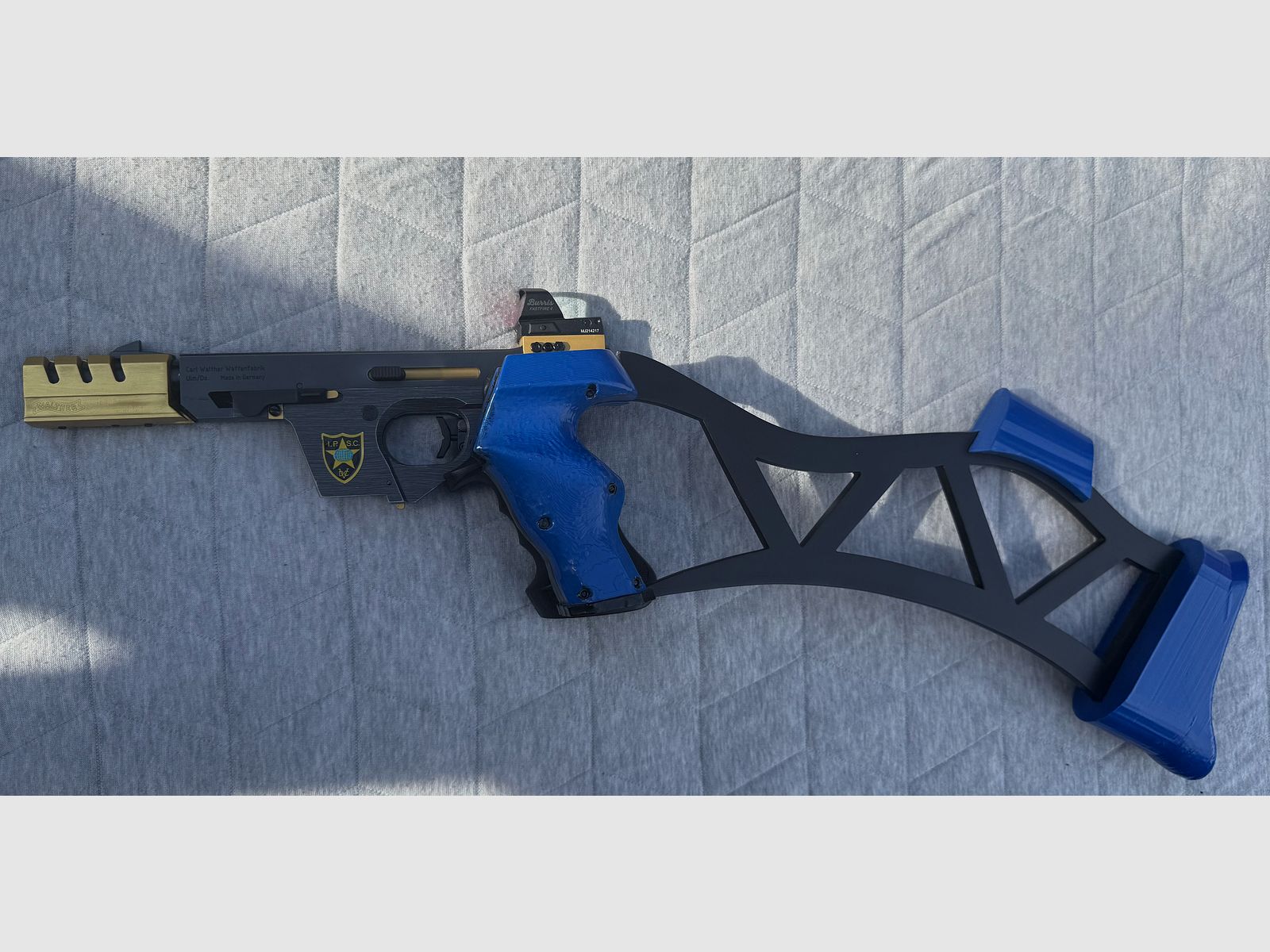 Walther GSP Expert .22lr very good condition, a lot of accessories Unique appearance with stock