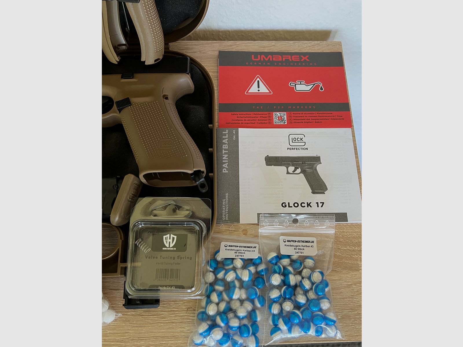 T4E GLOCK 17 Gen5 French Army Edition RAM gun Cal. .43 with accessories, image 7 of 13
