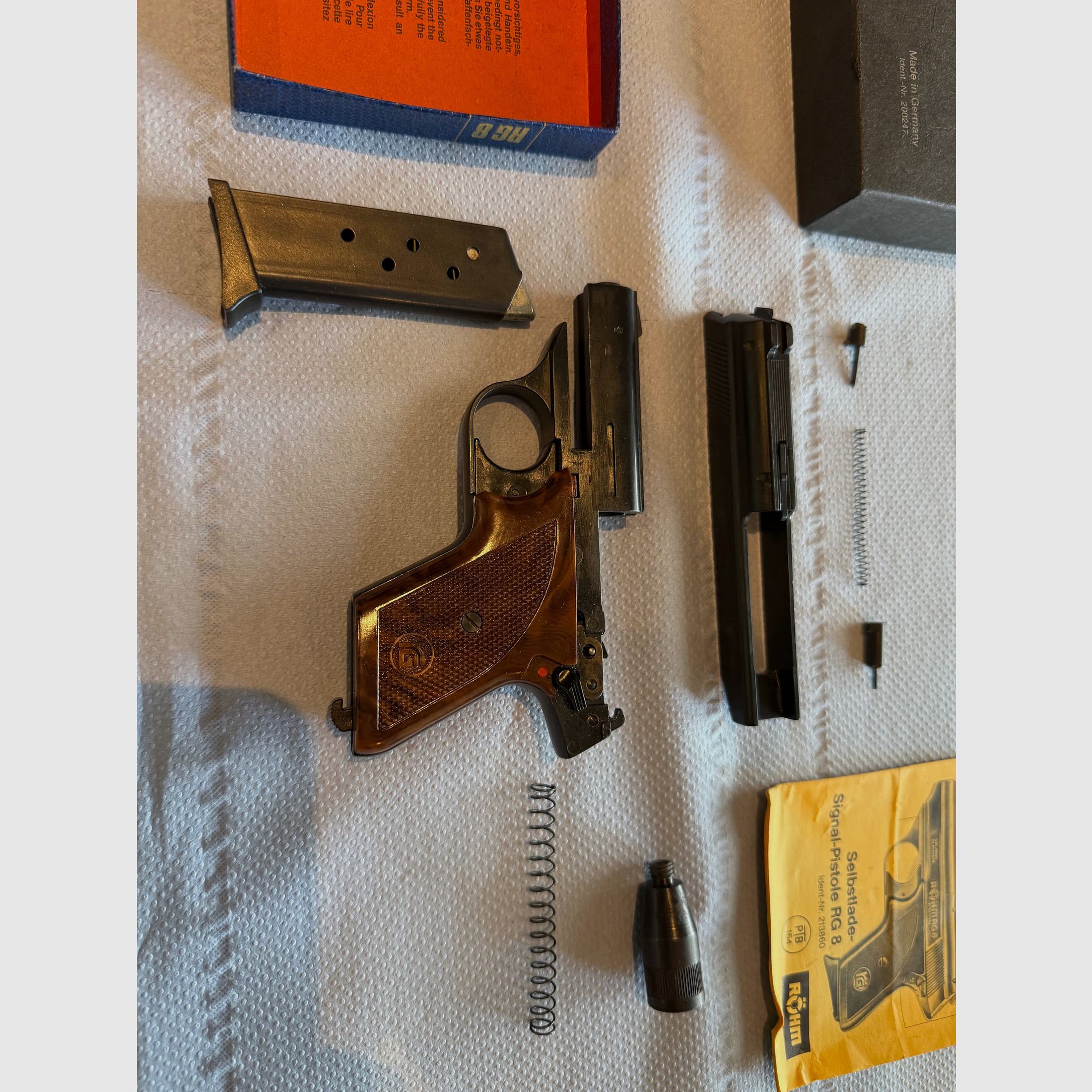 Röhm RG 8 – Schreckschusspistole im Kaliber 8mm (PTB 412)