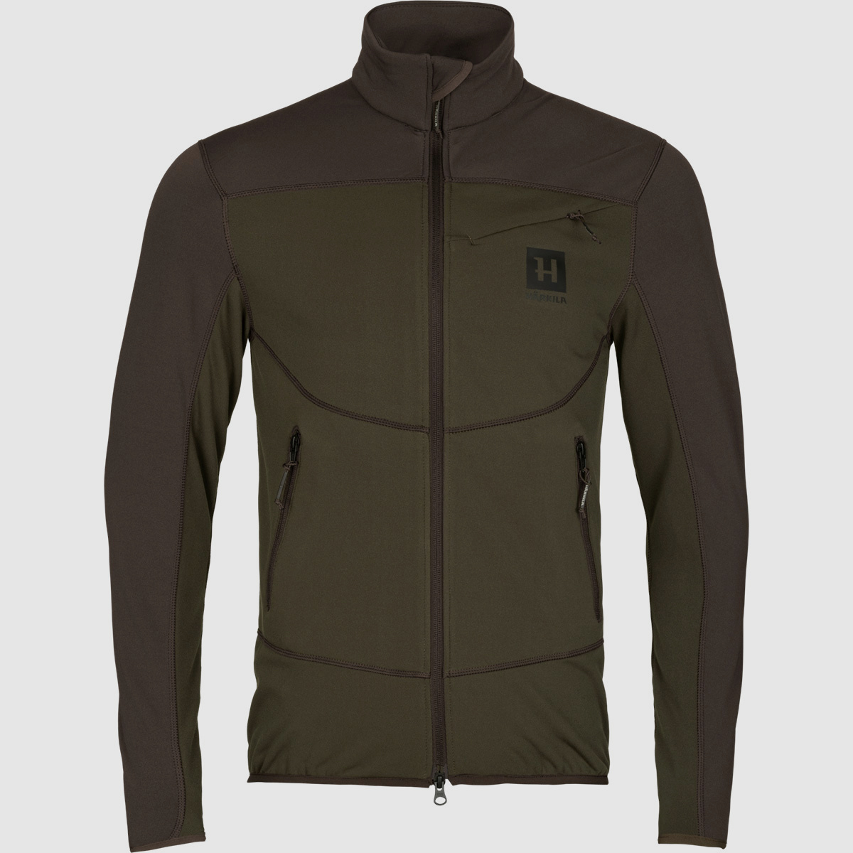 Härkila Fleecejacke Olaf Willow green/Shadow brown