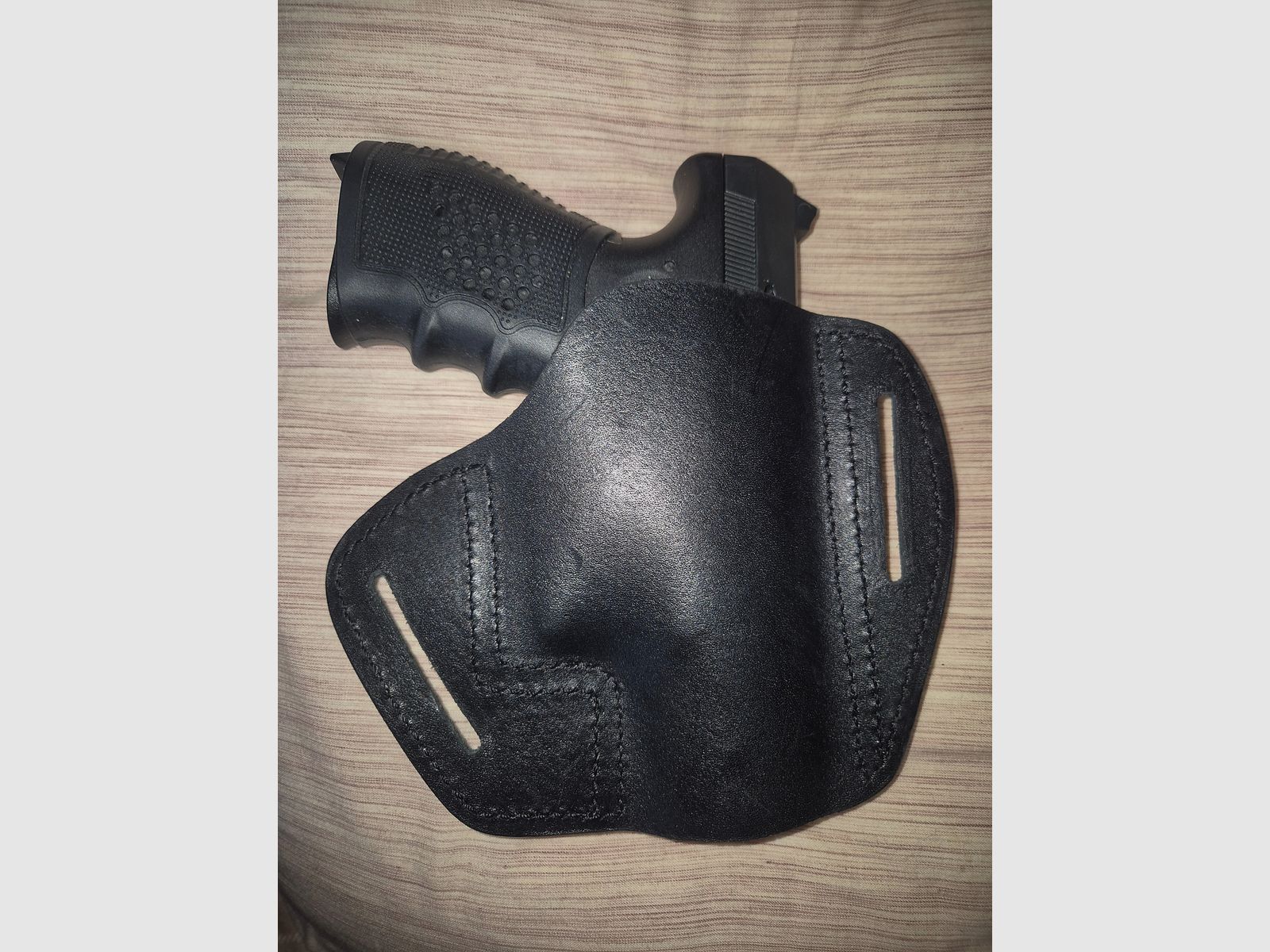 Vlamitex leren pistoolholster voor linkshandigen
