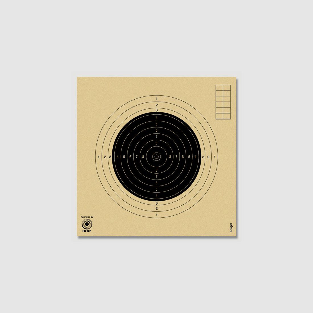 KK Gewehr Einsteckscheibe 50m #2012N