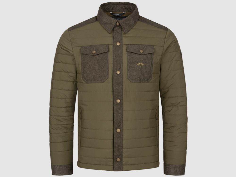 Blaser Ron Isolation Shacket dunkel oliv Winterjacken Herren, billede 1 af 2