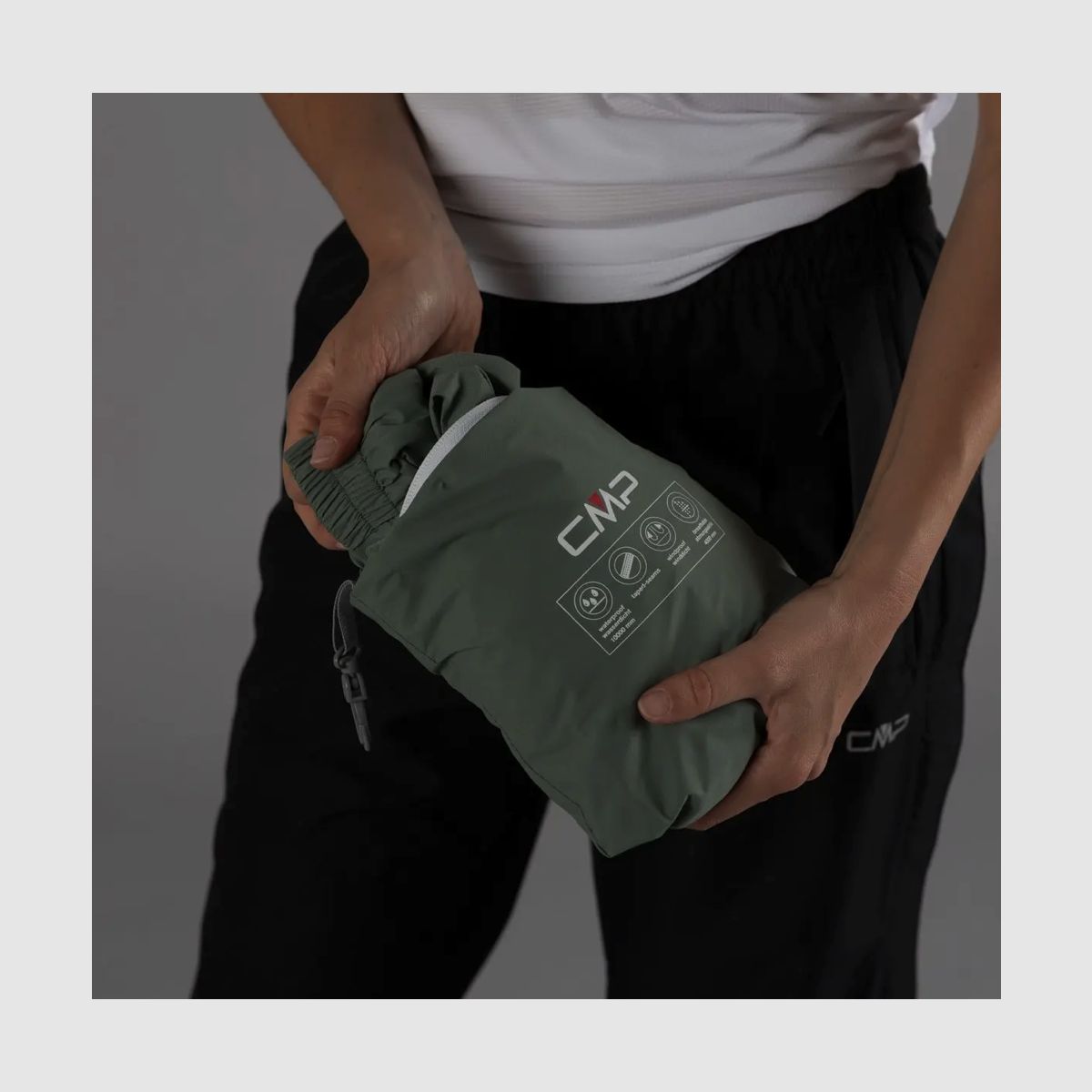 CMP Wasserdichte Damenjacke aus Ripstop Salvia