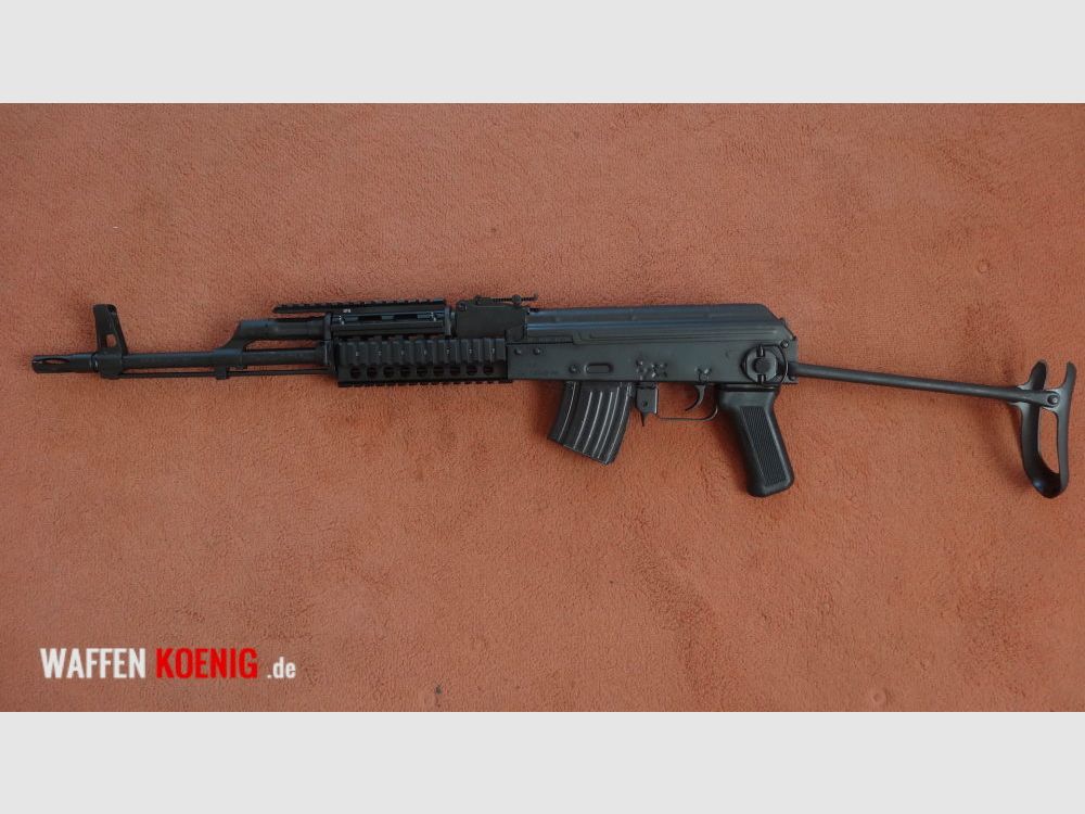 Cugir WS1-64 SL-Büchse; Cugir WS1-64 Metallklappschaft und Quard Rail Handschutz Cal.7,62x39mm