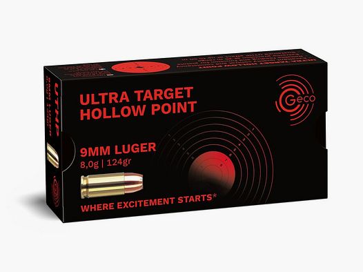 Geco 9mm Luger UTHP 8,0g 50 Schuss