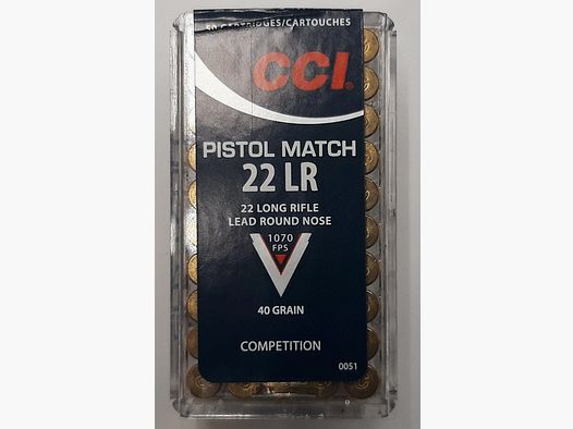 CCI Pistol Match .22 lfB KK-Patronen