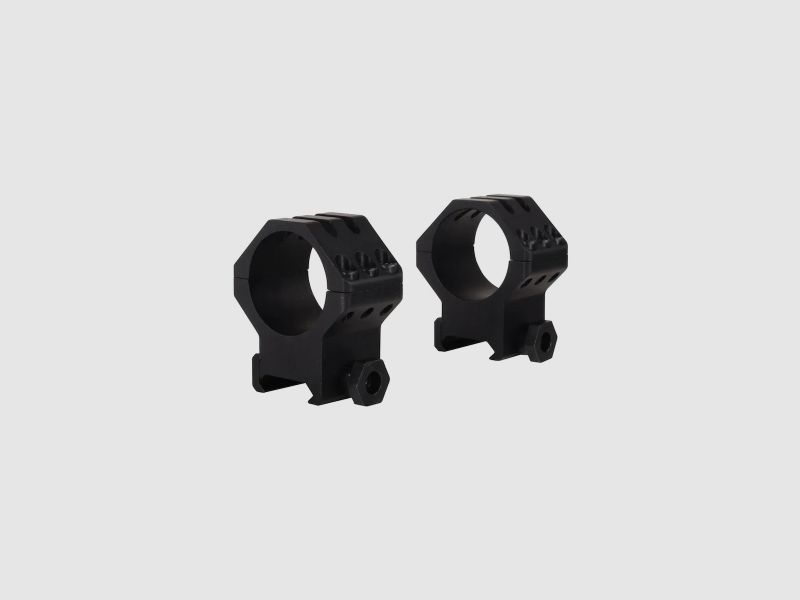 Weaver 6-Hole Weaver-Style Ringe matt schwarz 30mm high, BH 9,53mm