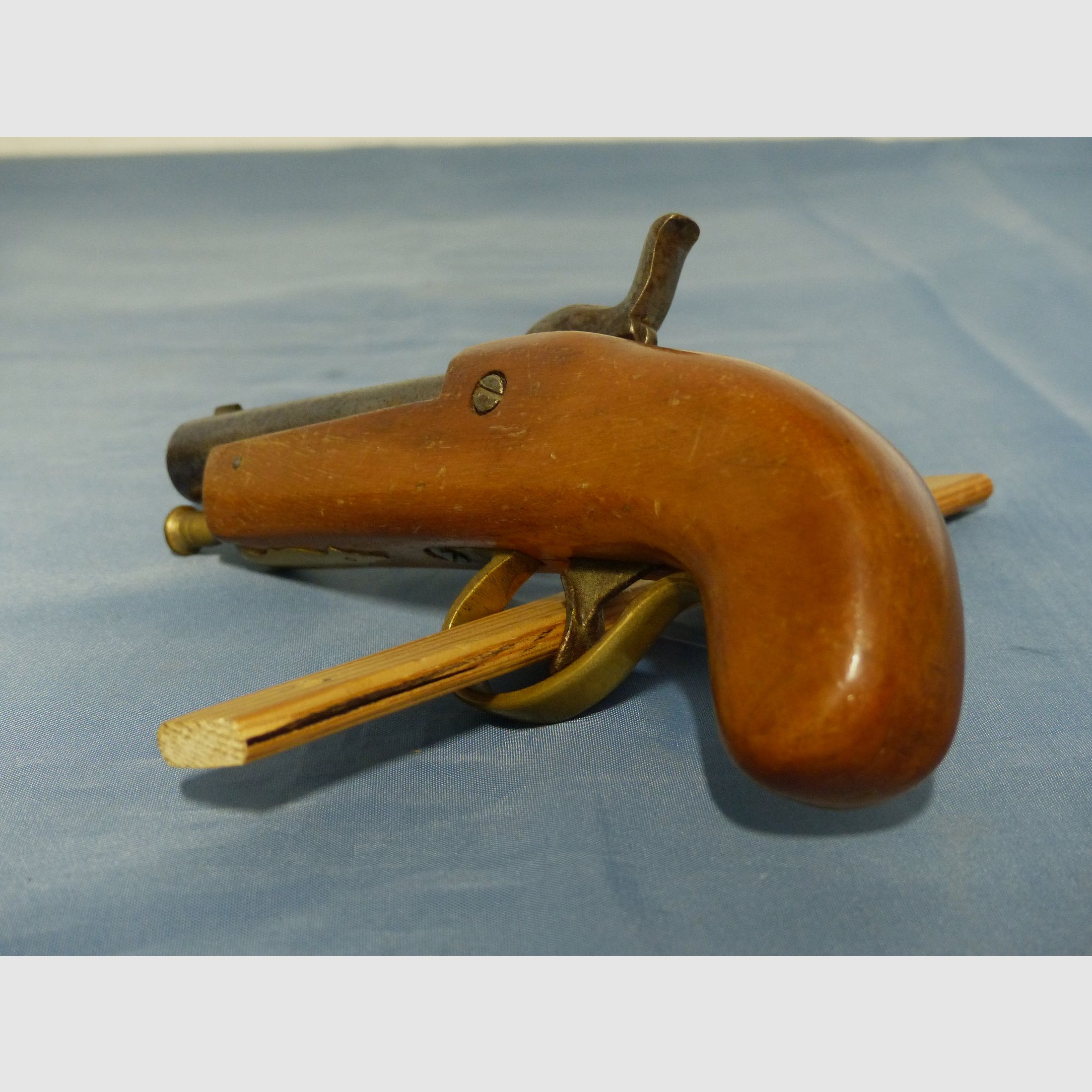 Vorderlader Perkussion Pistole Derringer antik vintage