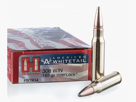 .308 Win, American Whitetail, Interlock 10,69g / 165gr