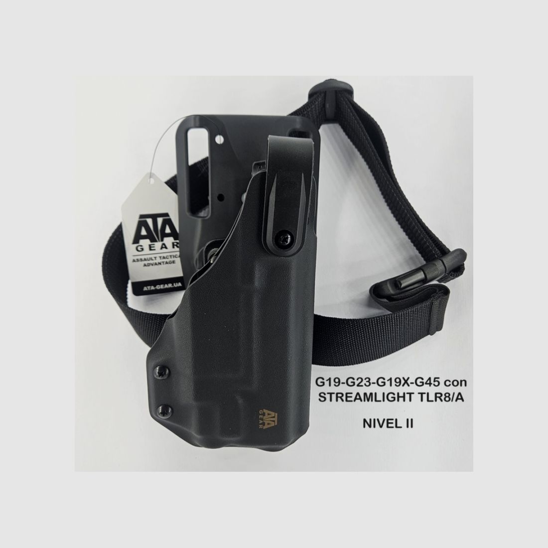 Futteral ATA GEAR ON DUTY GLOCK 19 mit STREAMLIGHT TLR-8 Taschenlampe, Bild 2 von 7