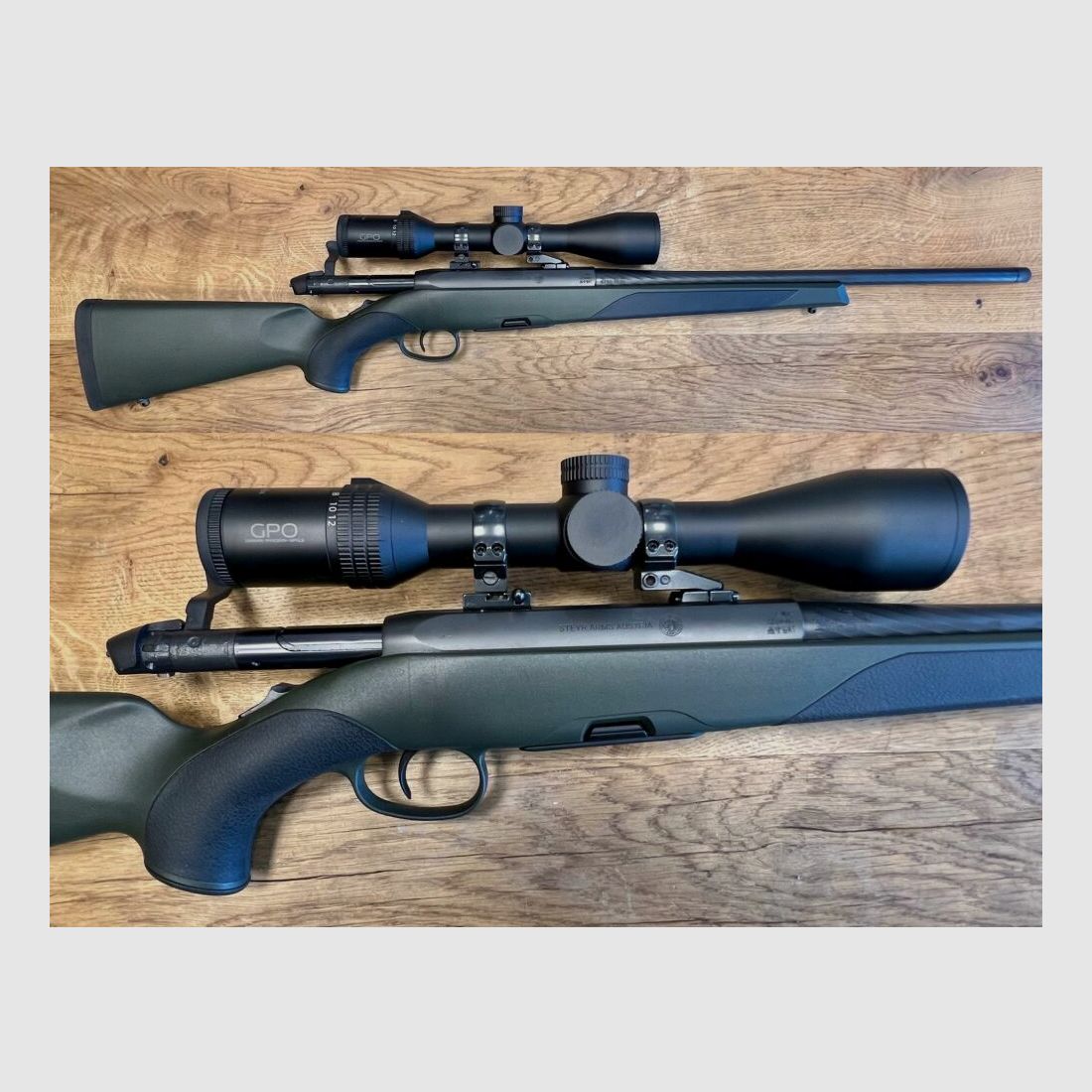 Steyr Mannlicher SM12 SX Links mit GPO Zielfernrohr