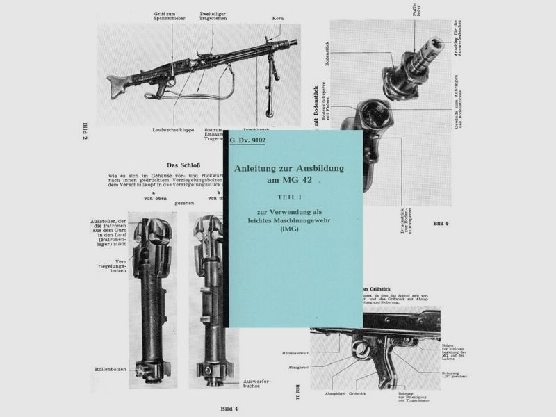 Nachdruck Grenzschutz-Dienstvorschrift MG 42