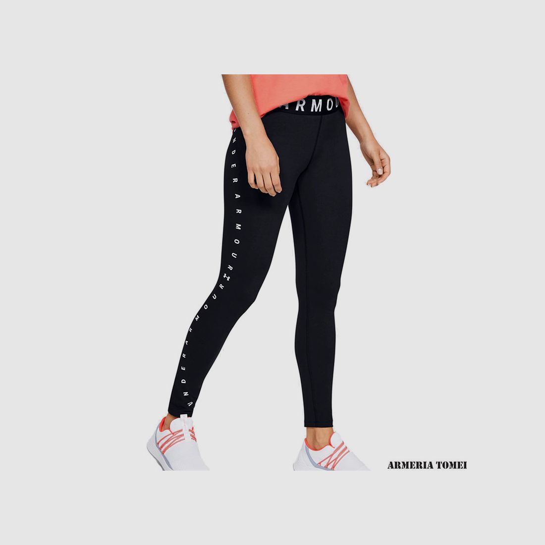 UNDER ARMOUR – FEMMES – LEGGINGS GRAPHIC PRÉFÉRÉS Noir / Blanc – 001, image 2 sur 5
