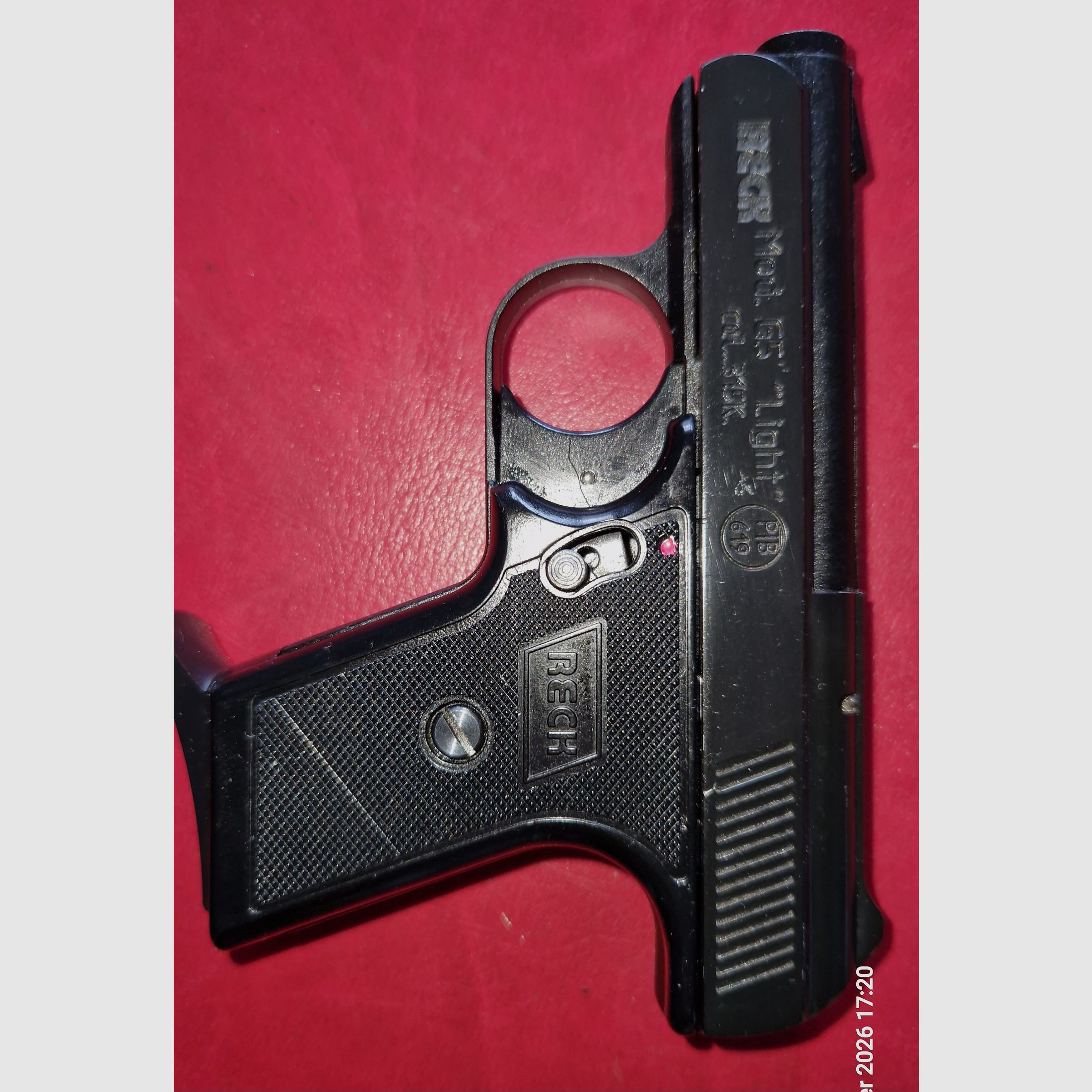 RECK G5 LIGHT / without accessories / cal. 315 P.A.K. / PTB 619 / VERY OLD / BLANK GAS PISTOL NEW YEAR'S EVE SELF-DEFENSE COLLECTION !!!! ------> READ DESCRIPTION <----- !!!!