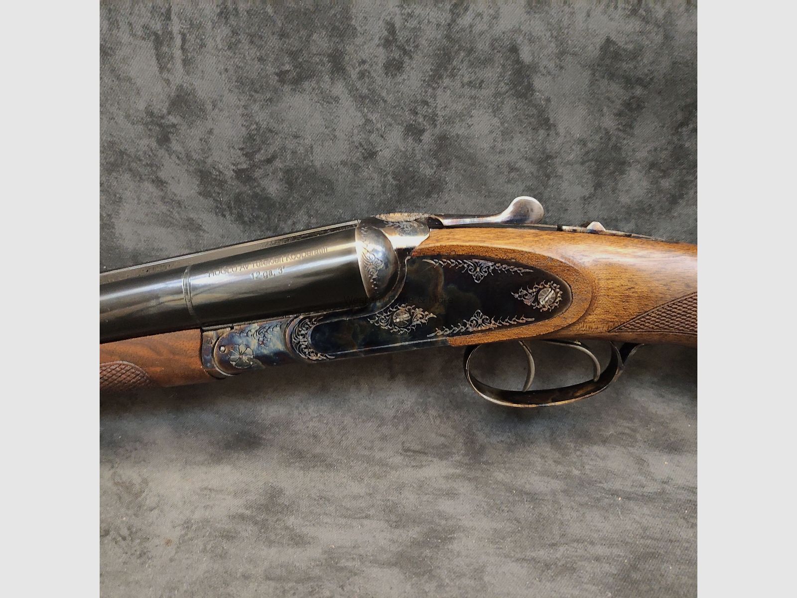 Huglu	 Huglu Kal.12/76  Mod. 201A Color Case "Coachgun" B2 Ware