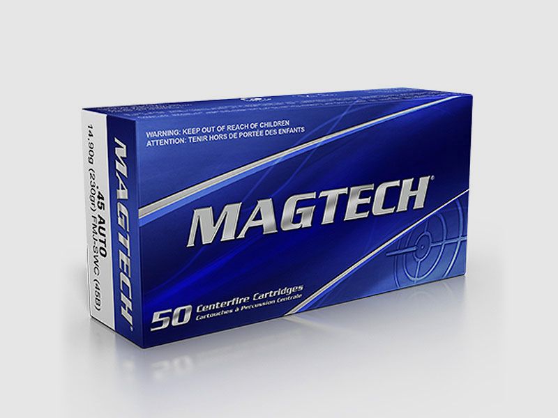 MAGTECH .45 Auto, Palla Intera SWC 230 grs 1 Confezione (50 Colpi a 0,598 €*)