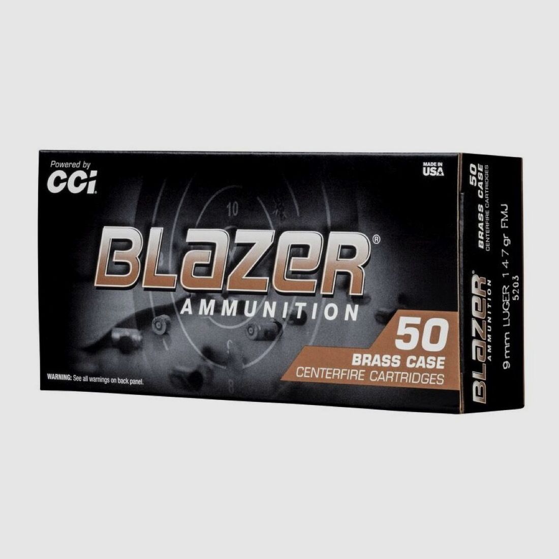 CCI Blazer FMJ 147grs 50St 9mmLuger