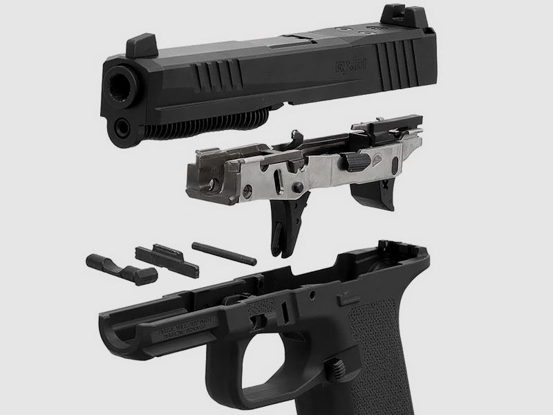 MAGPUL EHG RG9 Ruger RXM Fullsize-Griffstück Schwarz