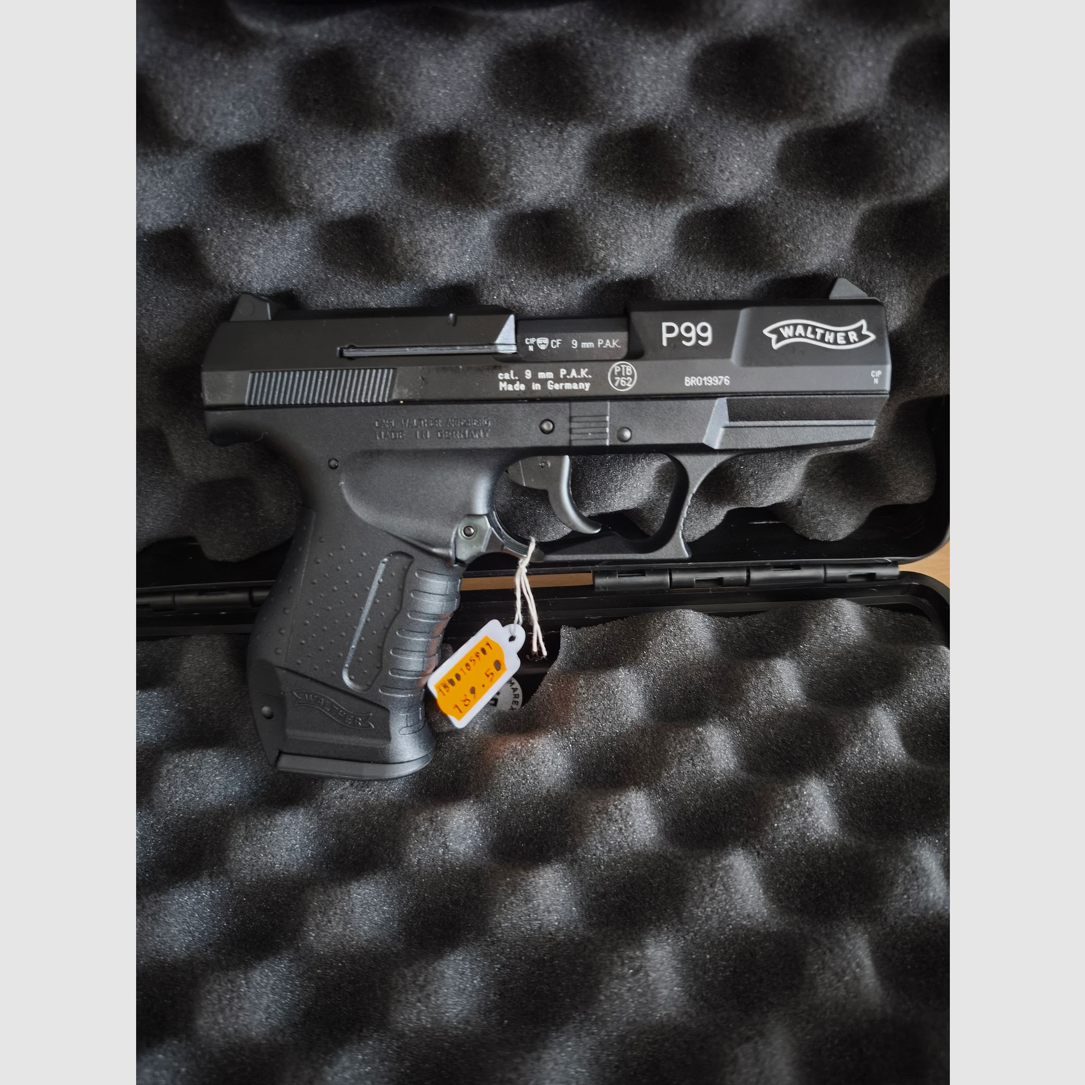 bijna nieuwe Walther p99 Schreckschuss Pistole 9mm P.A.K (de verzending is voor mijn rekening)