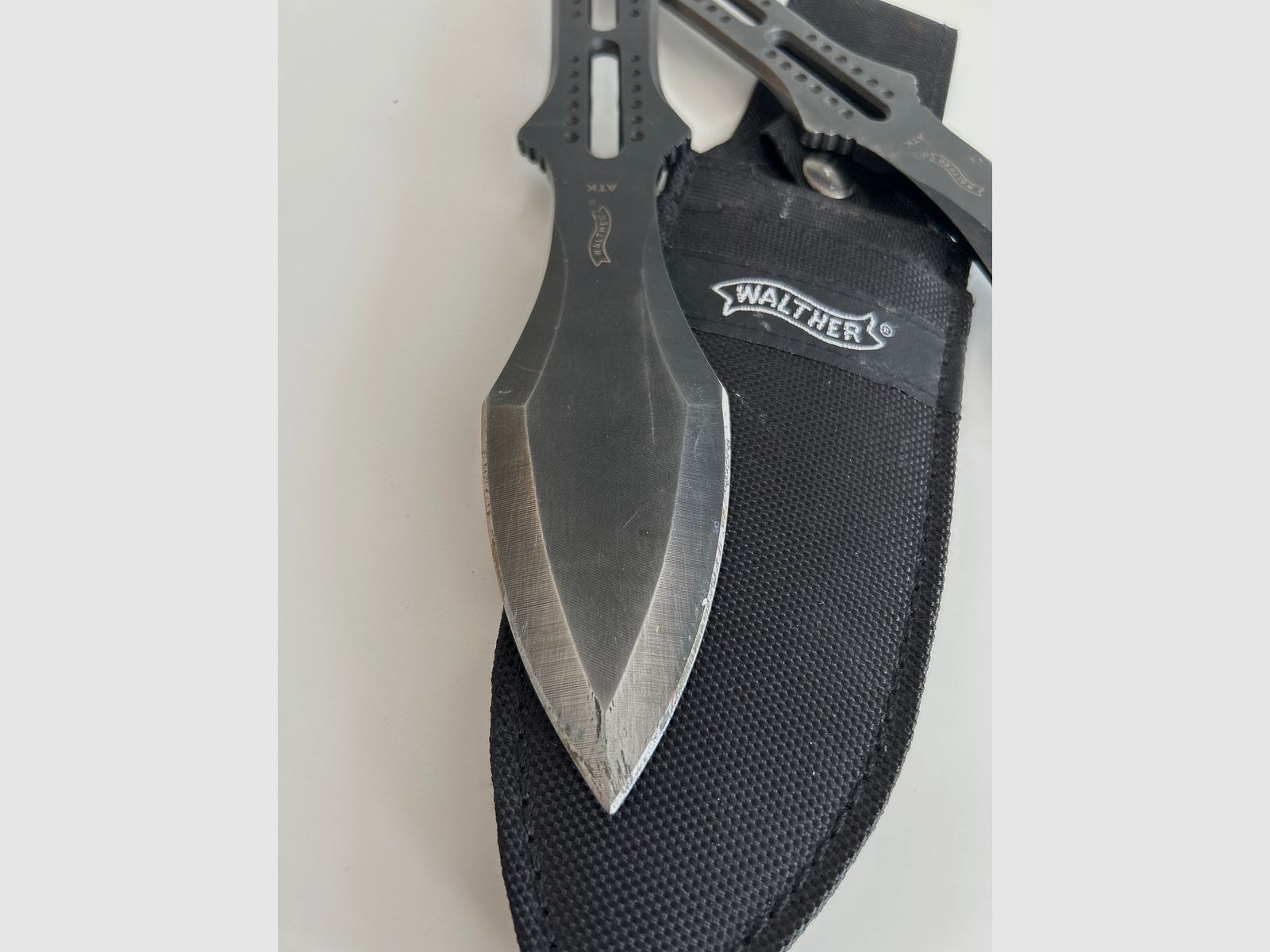 WALTHER WURFMESSER 2x mit OVP und Holster