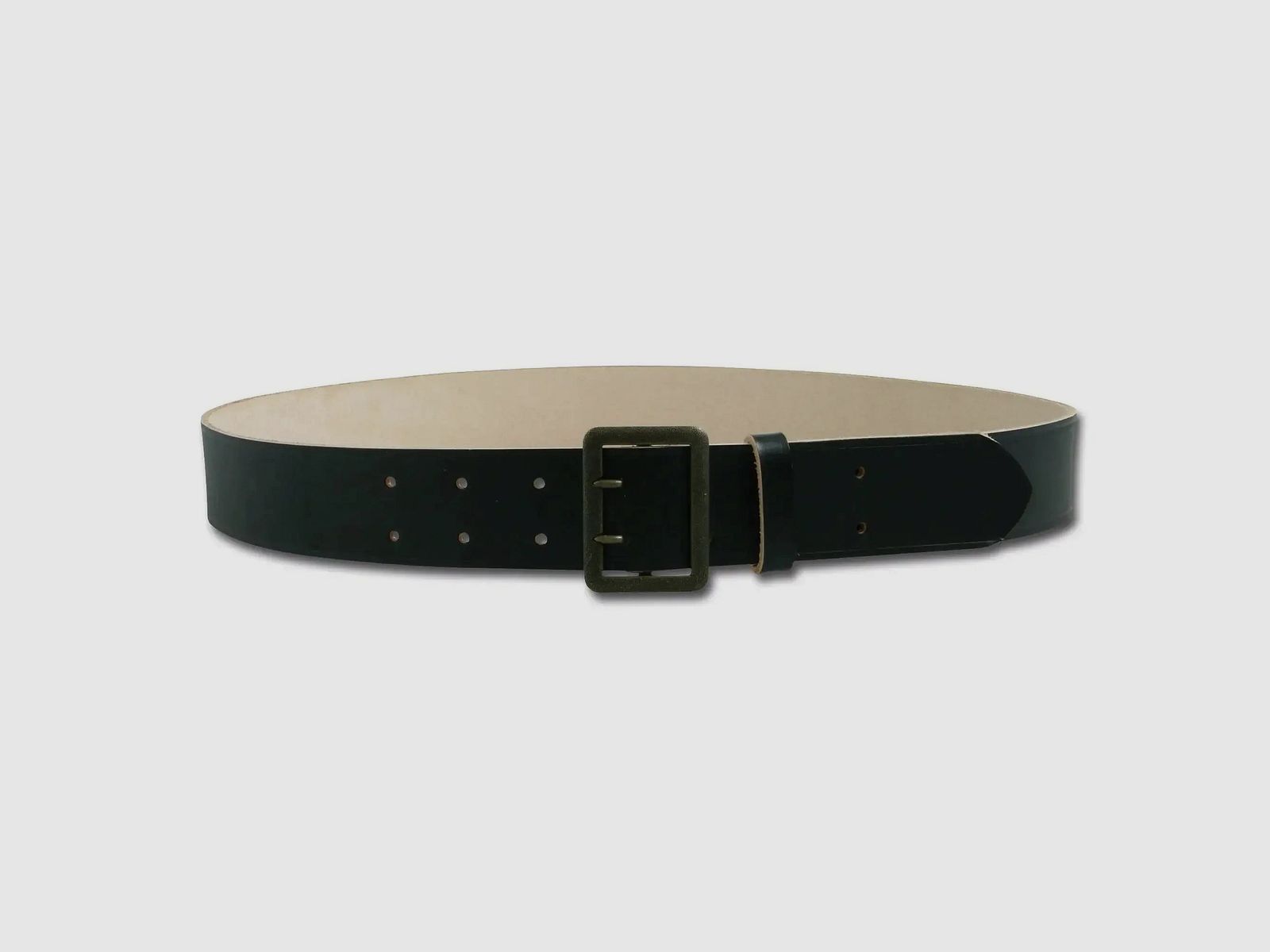 Home Home Police Belt Leather Hand-sewn - Black / 80