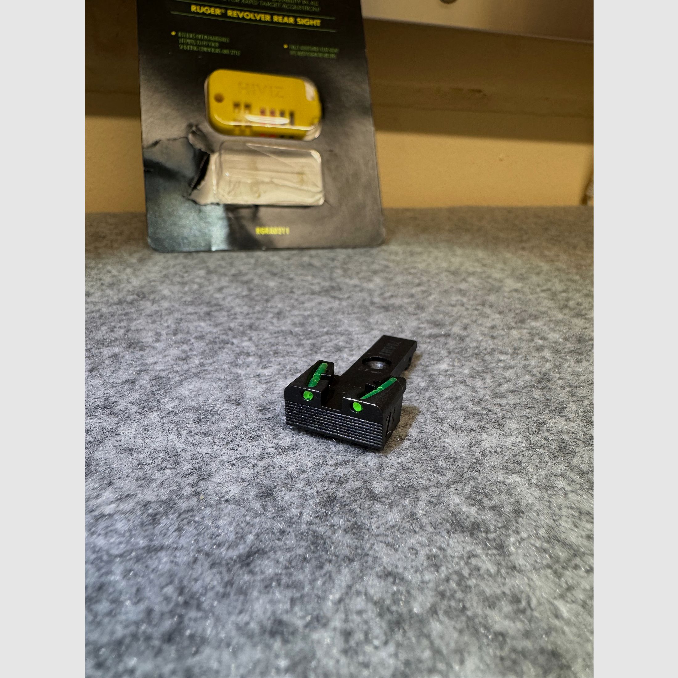 HIVIZ Fiber Kimme für Ruger GP100, Redhawk etc.