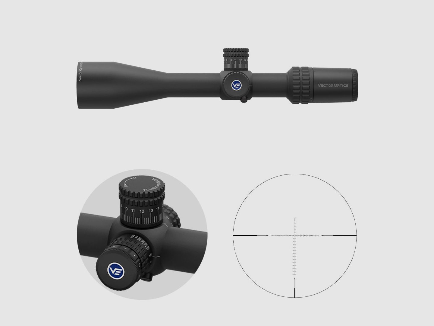 Vector Optics SCFF-44 Orion Pro Max 6-24x50FFP MOA – 11mm Dovetail